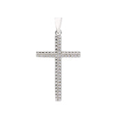 pendentif croix en argent avec zircone